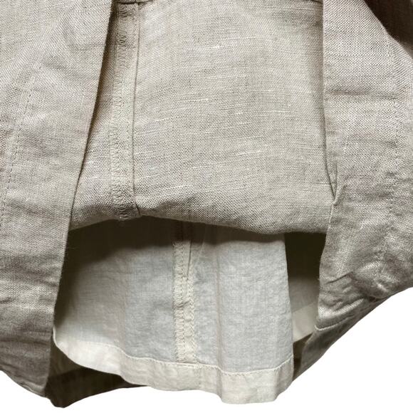 J. Crew V-back Linen Shirtdress - Picture 7 of 10